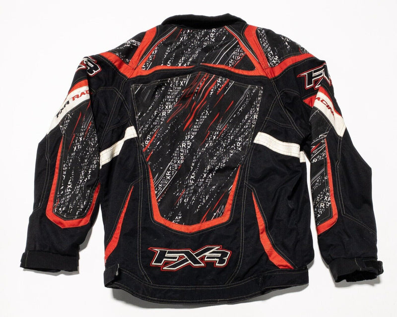 FXR Racing Jacket Men's Large Snowmobile Helix Polaris Black Red SHELL ONLY