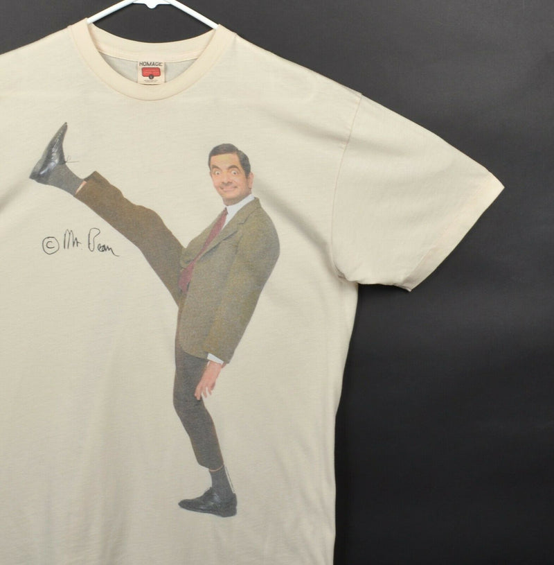 Mr. Bean Men's Sz Large Vintage Style Movie Promo Homage Graphic 50/50 T-Shirt