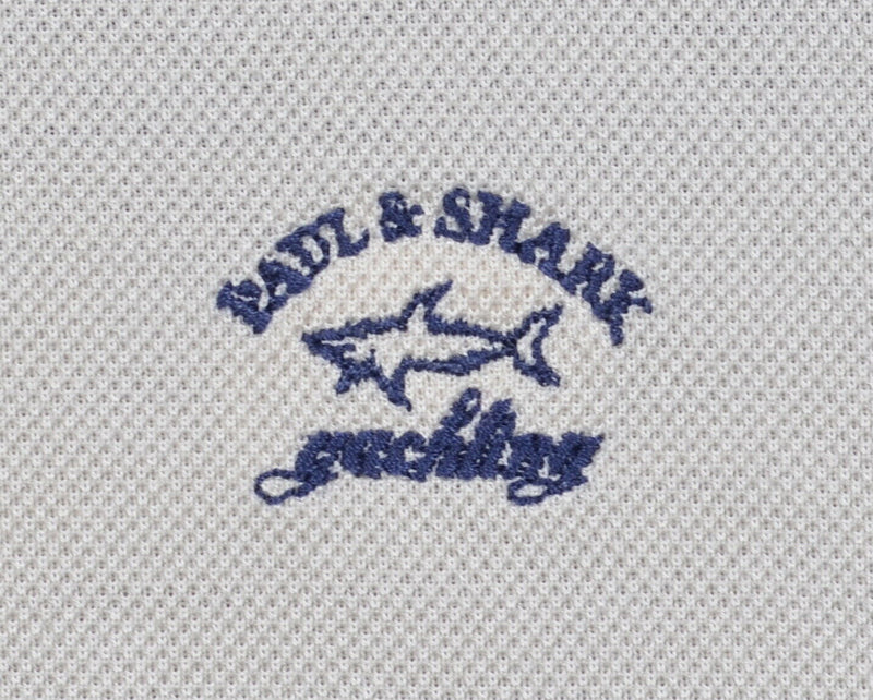 Paul & Shark Yachting Men's Sz Medium Navy Blue Chunky Stripe Polo Shirt