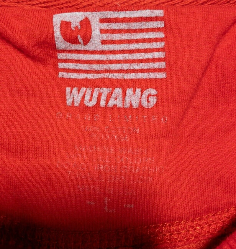 Wu-Tang Clan Men's Large Red Camo Hip Hop Crew Neck Pullover Sweatshirt