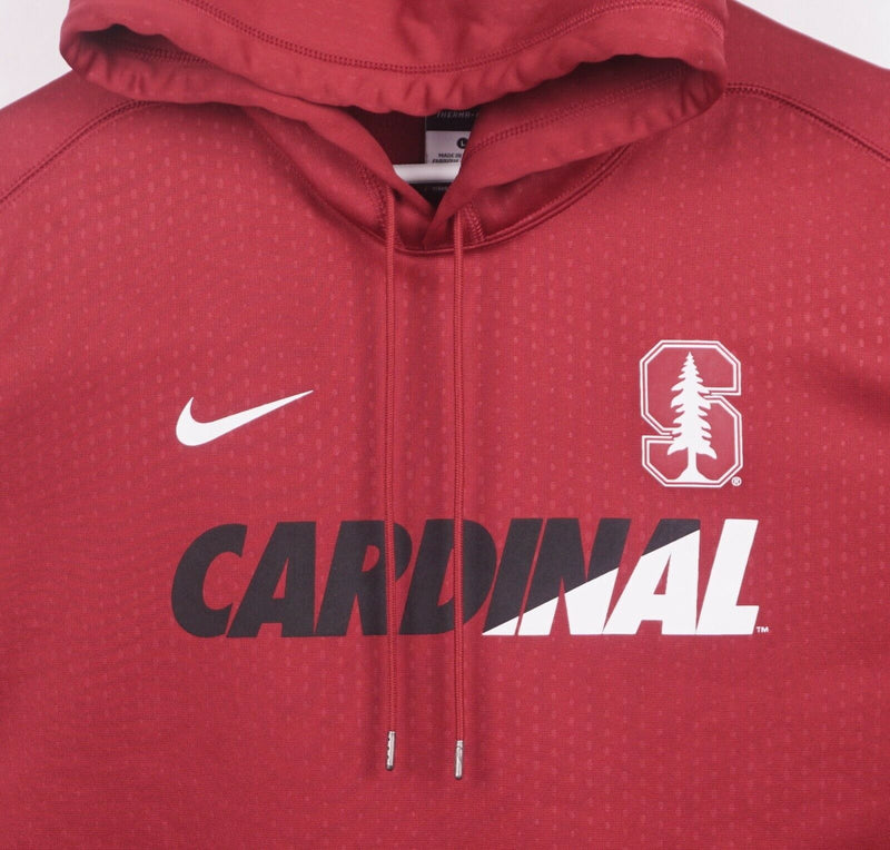 Stanford Cardinals Men's Large Nike Therma-Fit Red Pullover Hoodie Sweatshirt