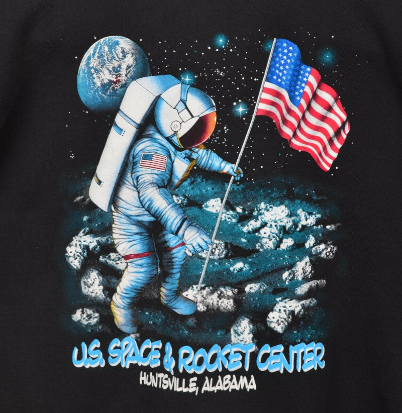 Vintage 90s US Space & Rocket Center Men's XL Moon Alabama Crewneck Sweatshirt