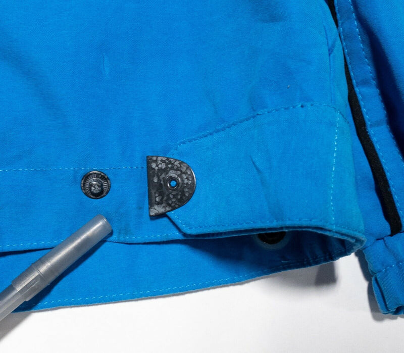 Jamie Sadock Jacket Women's Large? Golf Blue Abstract Art Snap Full Zip