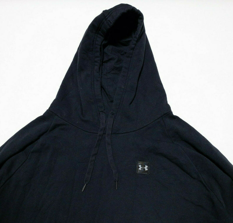 Under Armour Men's 5XL Rival Fleece Pullover Sweatshirt Solid Black Hooded