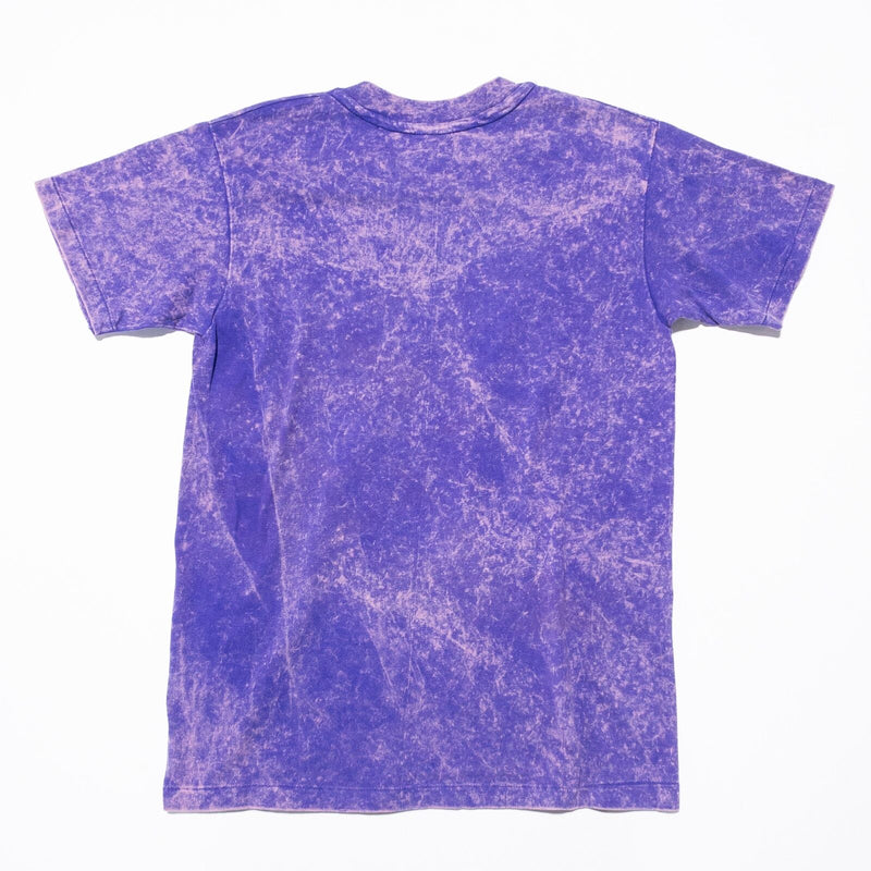 Vintage Mountain Lion T-Shirt Men's Medium Hanes Beefy Acid Wash Purple Animals