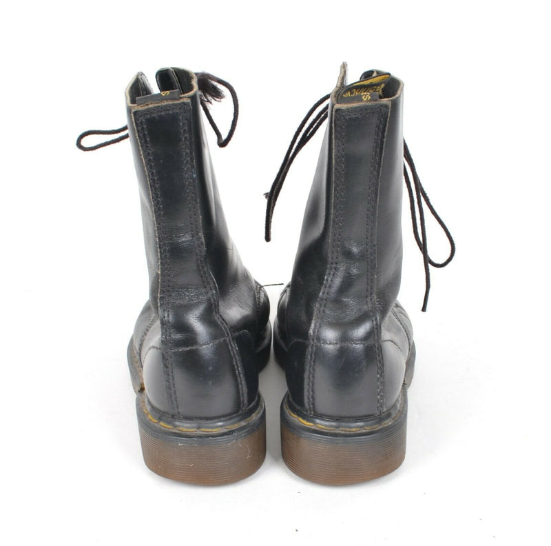 Vintage Dr Doc Marten Men's Sz 6/7? Black Leather Air Wair Eyelet Combat Shoes