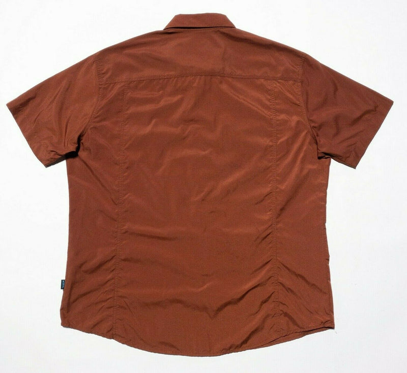 Kuhl Stealth Shirt XL Men's Burnt Orange Short Sleeve Snap Outdoor Hiking