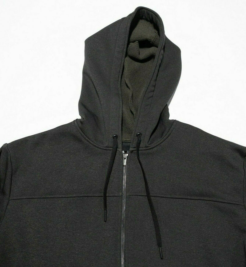 Mission Workshop Performance Hoodie Full Zip Sweatshirt USA Dark Gray Men's XL