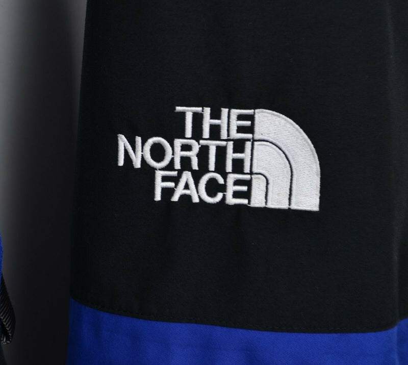 Vintage The North Face Men's 2XL Gore-Tex Blue Hooded Full Zip Logo Shell Jacket