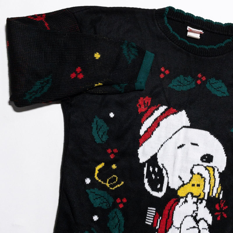 Snoopy & Friends Christmas Sweater Adult Large Pullover Acrylic 90s Ugly Sweater