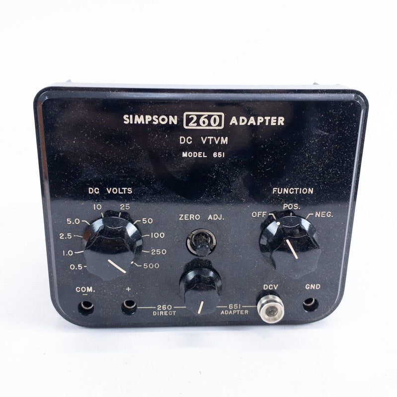 Simpson Adapter Model 651 DC VTVM Vacuum Tube Volt Meter PARTS 260/270 VOM