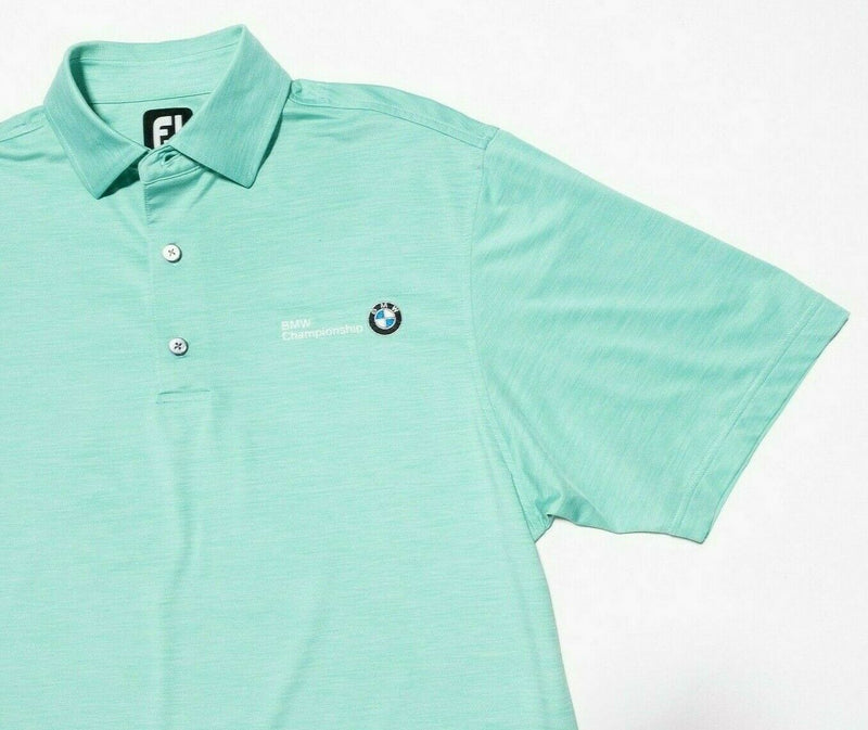 BMW Championship FootJoy Golf Shirt Small Men's Wicking Stretch Mint Green