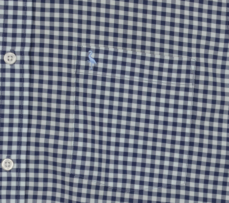 Tailorbyrd Collection Men's Medium Polyester Wicking Blue Gingham Check Shirt