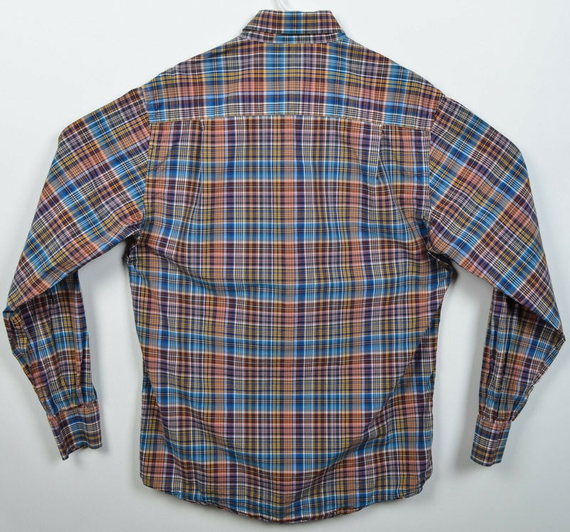 Paul & Shark Yachting Men's 40 (L) Soft Touch Multi-Color Plaid Italy Shirt