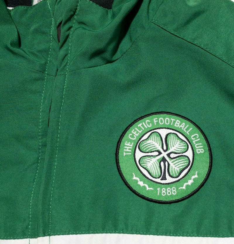 Celtic Football Club Jacket Men's Medium Nike Green Glasgow Scotland Warm-Up