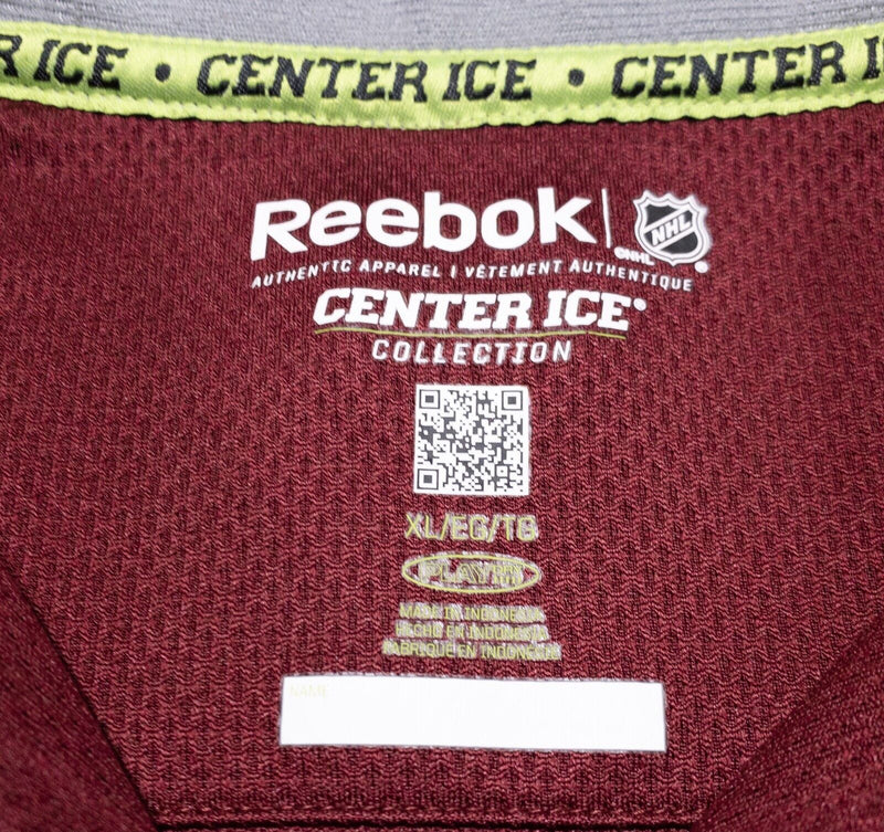 Colorado Avalanche 1/4 Zip Men's XL Reebok Center Ice Long Sleeve Pullover Red