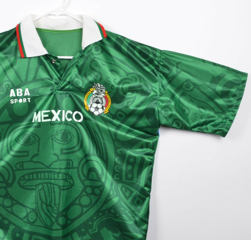 Mexico Men's Sz Large? ABA Sport Green Retro Vintage 1998 Soccer Football Jersey