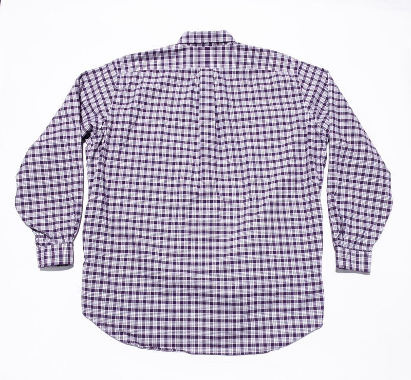 Polo Ralph Lauren 2XLT Tall Men's Shirt Purple Check Button-Down Long Sleeve