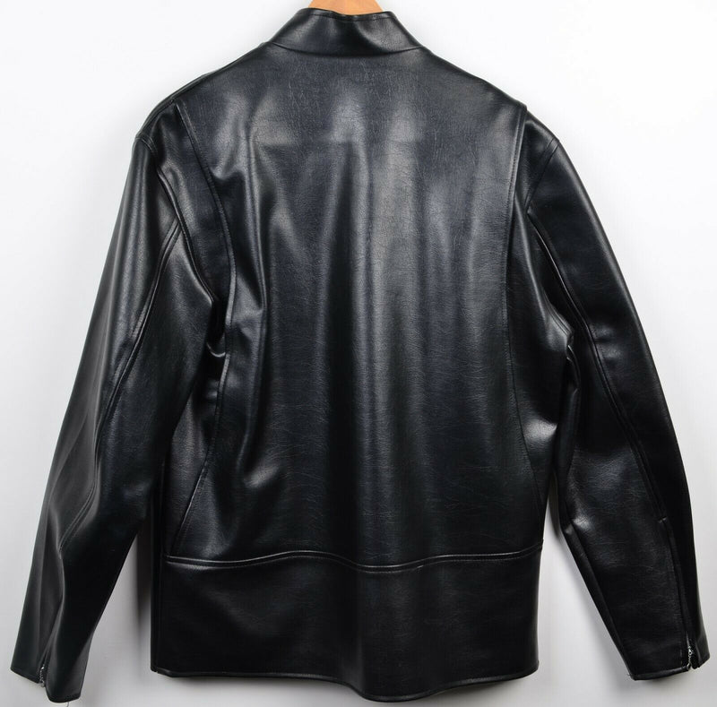 Buco American Safety Black Faux Leather Cafe Racer 70s Jacket Japan Men Large