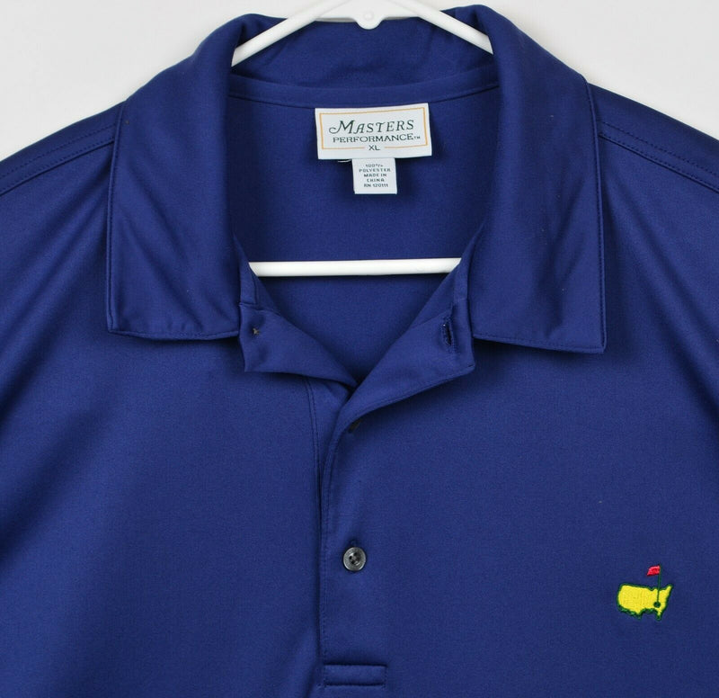 Masters Performance Men's Sz XL Polyester Navy Augusta National Golf Polo Shirt