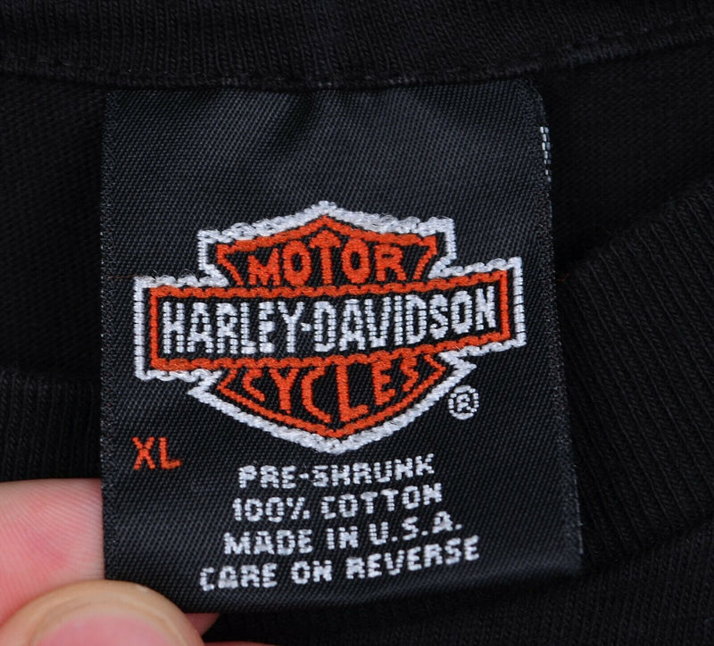 Vintage 90s Harley-Davidson Men's Sz XL Hawaii Palm Tree Double-Sided T-Shirt