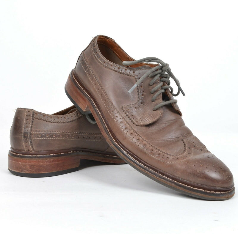 Cole Haan Men's 9M Brown Leather Lace-Up Wingtip Dress Shoes C20314