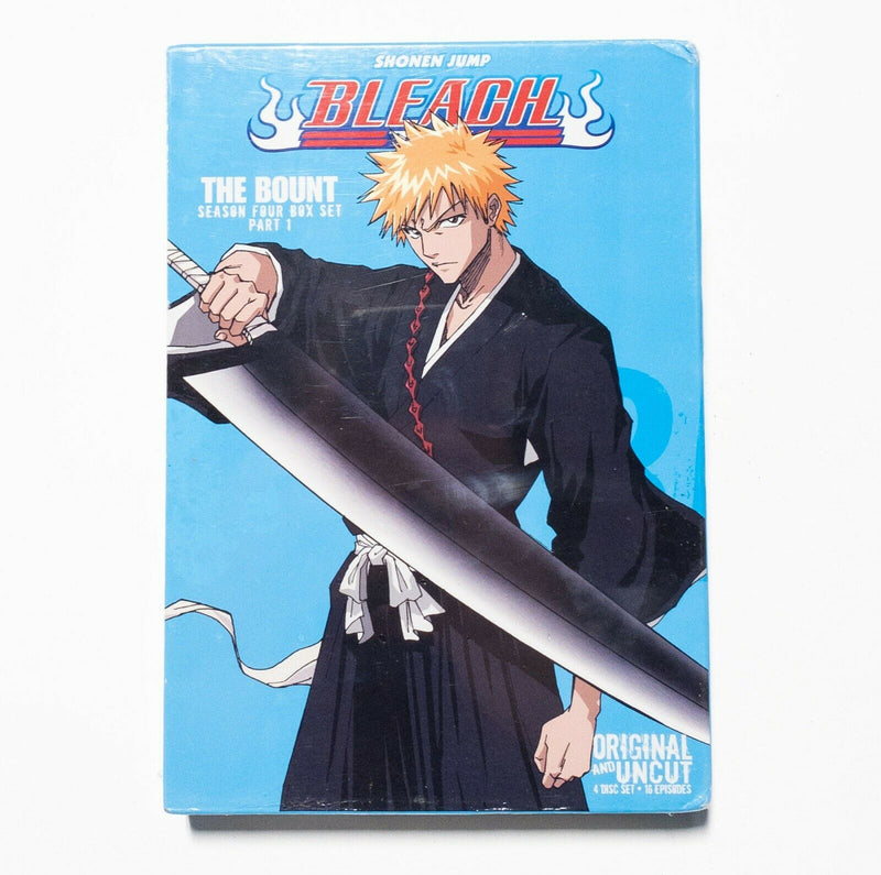 Bleach Uncut Box Set: Season 4, Part 1 - The Bount (DVD, 2009, 4-Disc Set)