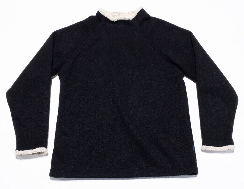 Kuhl Alfpaca Fleece Women's Medium Pullover Sweater Black Sherpa Alf Fleece