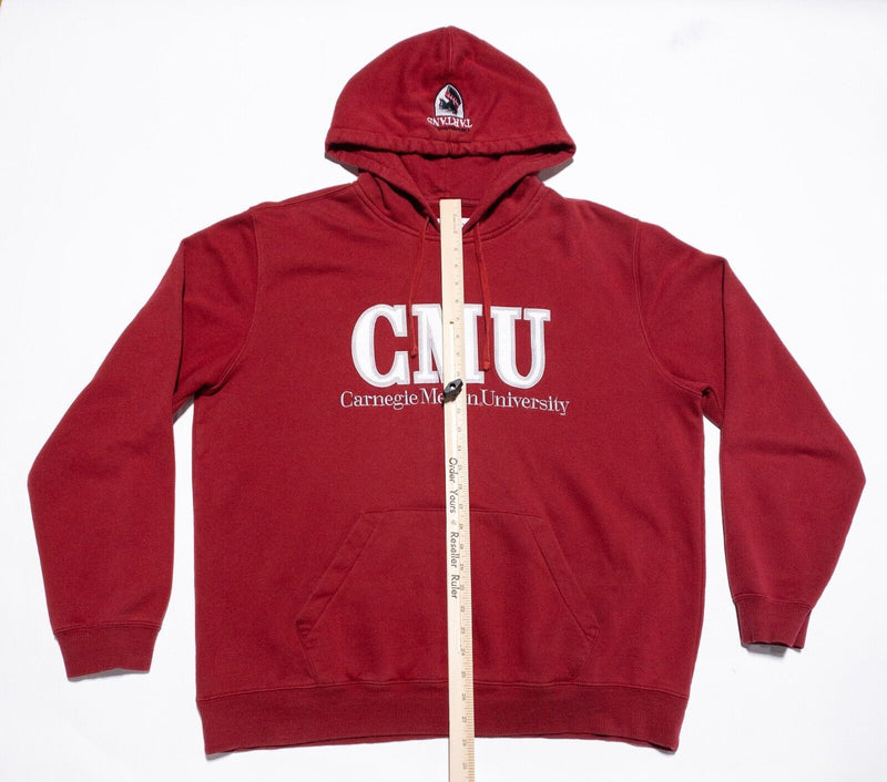 Carnegie Mellon University CMU Hoodie Men's 2XL Champion Tartans Sweatshirt Red