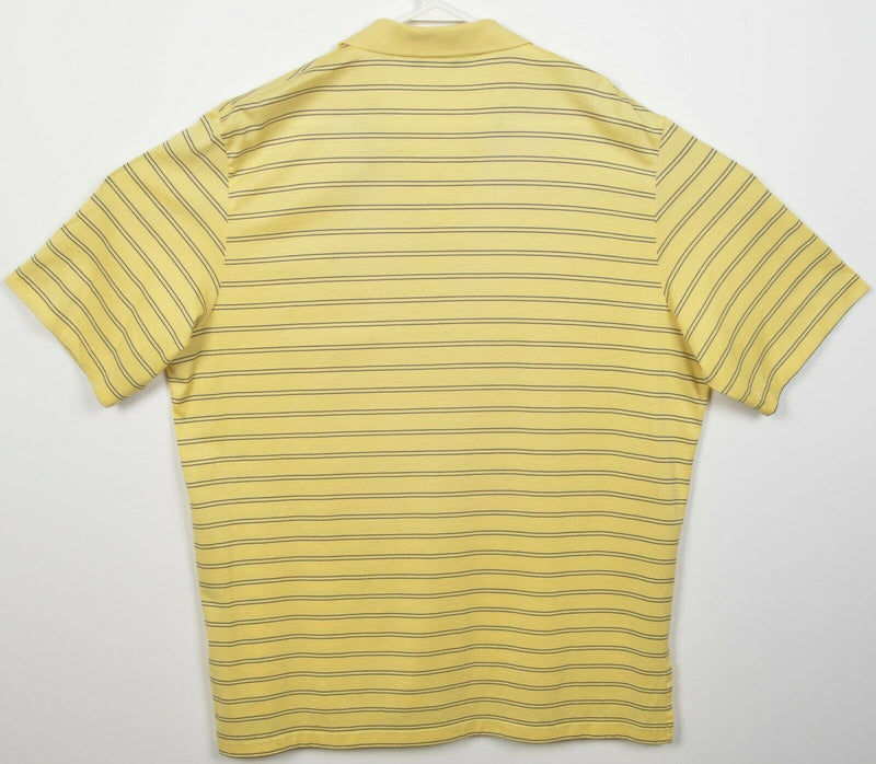 Polo Golf Ralph Lauren Men's Large Masters Yellow Striped Vintage Polo Shirt