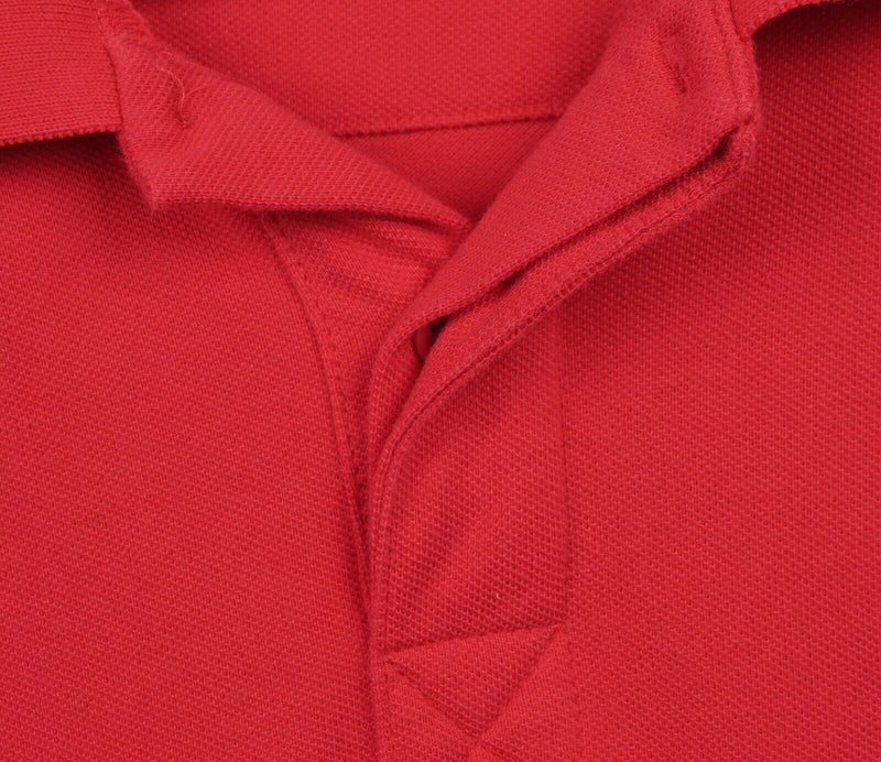 Ferrari Men's Sz 2XL Solid Red Officially Licensed Product Logo Polo Shirt