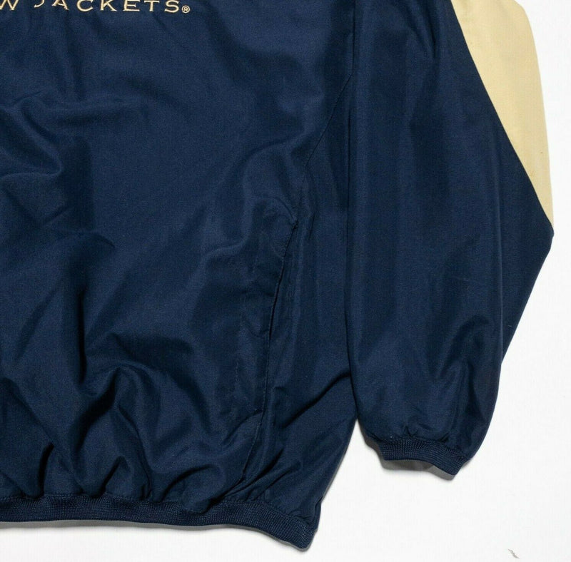 Georgia Tech Jacket Men's Large Windbreaker Yellow Jackets Colosseum Pullover