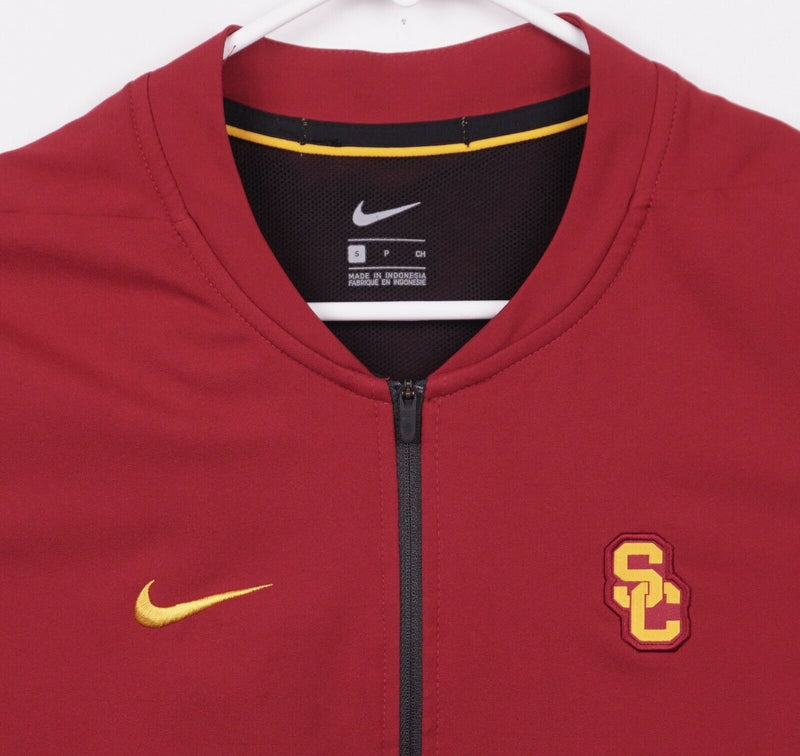 USC Trojans Men's Sz Small Nike Red NCAA Full Zip Vented Warm-Up Track Jacket