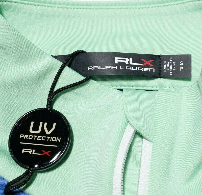 RLX Ralph Lauren 1/4 Zip Activewear Top Golf UV Protection Blue Women's Small