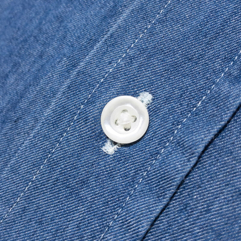 GANT Denim Shirt Men's Small The Indigo Button-Down Blue Faded Long Sleeve