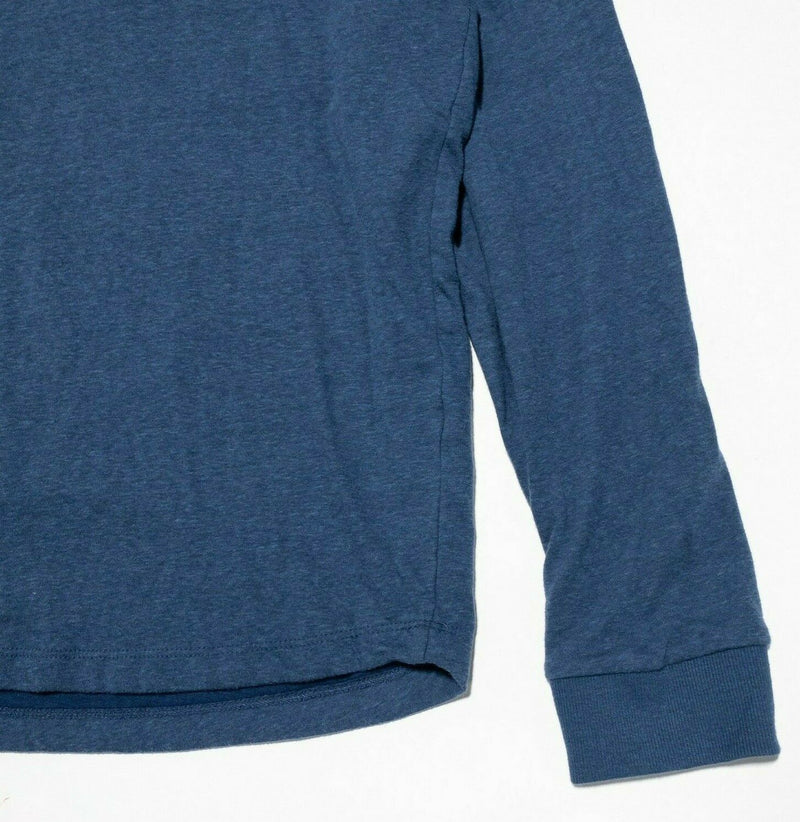 Marine Layer Pullover Hoodie Blue Lightweight Drawstring Rayon Blend Men's XL