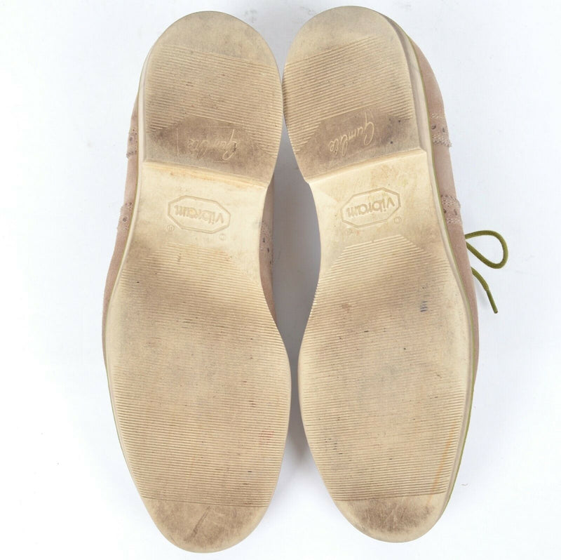 Allen Edmonds Strandmok Men's 9.5D Cap Toe Oxford Light Brown Suede Shoes