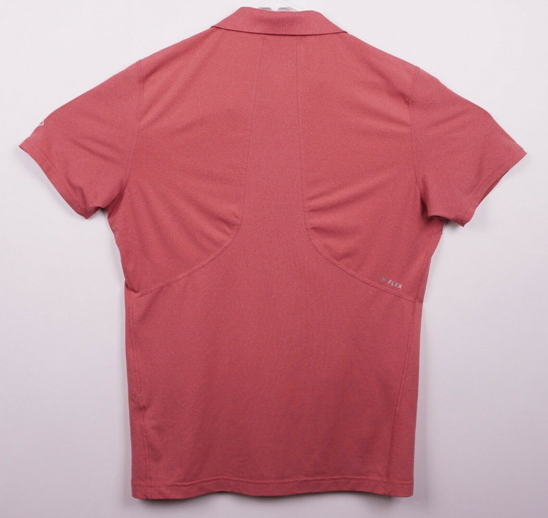Maide Bonobos Men's Large Slim Fit Heather Pink M-Flex Performance Golf Shirt