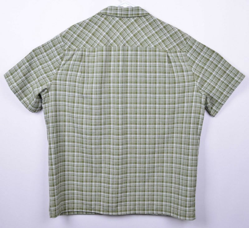 5.11 Tactical Series Men's Sz Large Snap-Front Green Plaid Conceal Carry Shirt