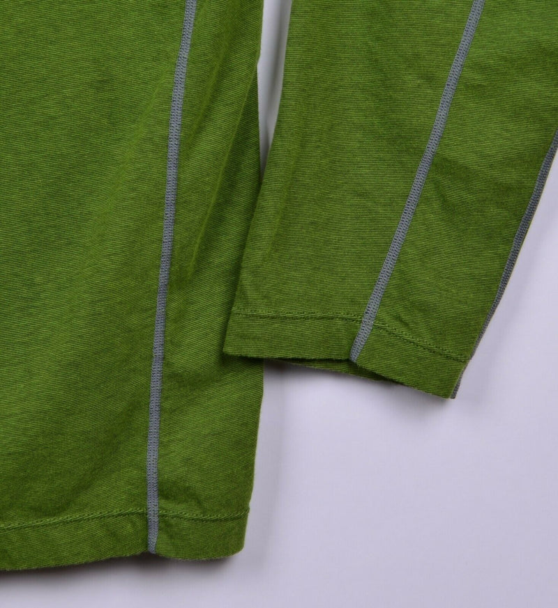 Cloudveil Men's Sz 2XL 1/4 Zip Green Ski Athleisure Base Layer Pullover Top