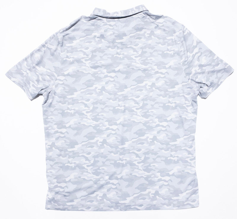Sunice Camo Golf Polo Shirt Men's XL Wicking Stretch Gray Camouflage