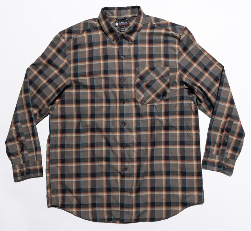 Alaskan HardGear Flannel Shirt Men's XLT Tall Wool Blend Plaid Duluth Trading