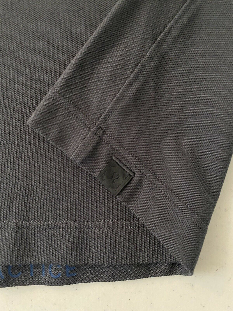 Lululemon Men's Large Metal Vent Tech Solid Gray Athleisure Fitness Polo Shirt