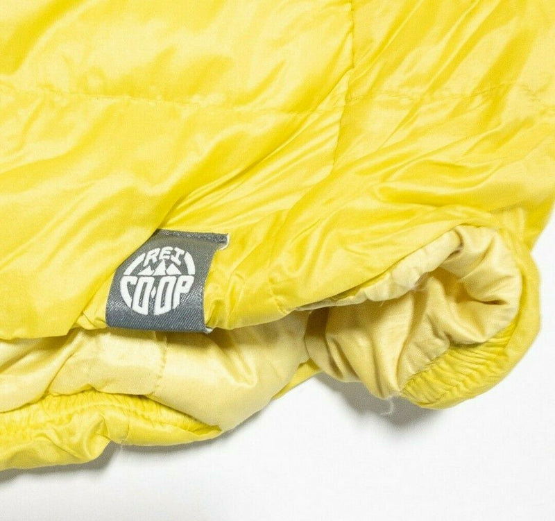 REI Co-op 650 Down Jacket Puffer Solid Yellow Full Zip Packable Women's XS
