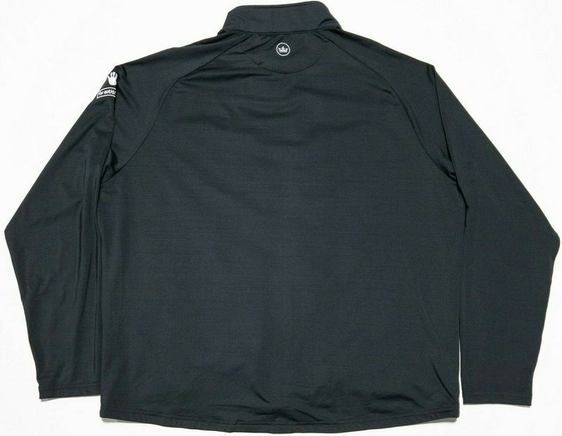 Peter Millar Crown Sport Men's 2XL Merge Hybrid Black Performance Golf Jacket