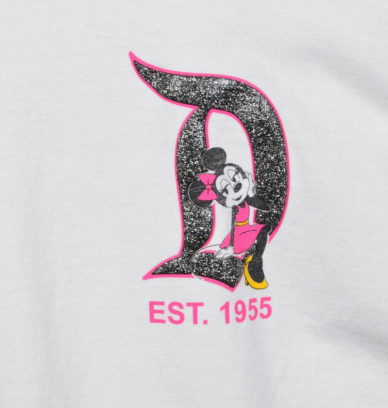 Disney Parks Adult XL Disneyland Spirit Jersey Colorful Polka Dot Glitter Shirt