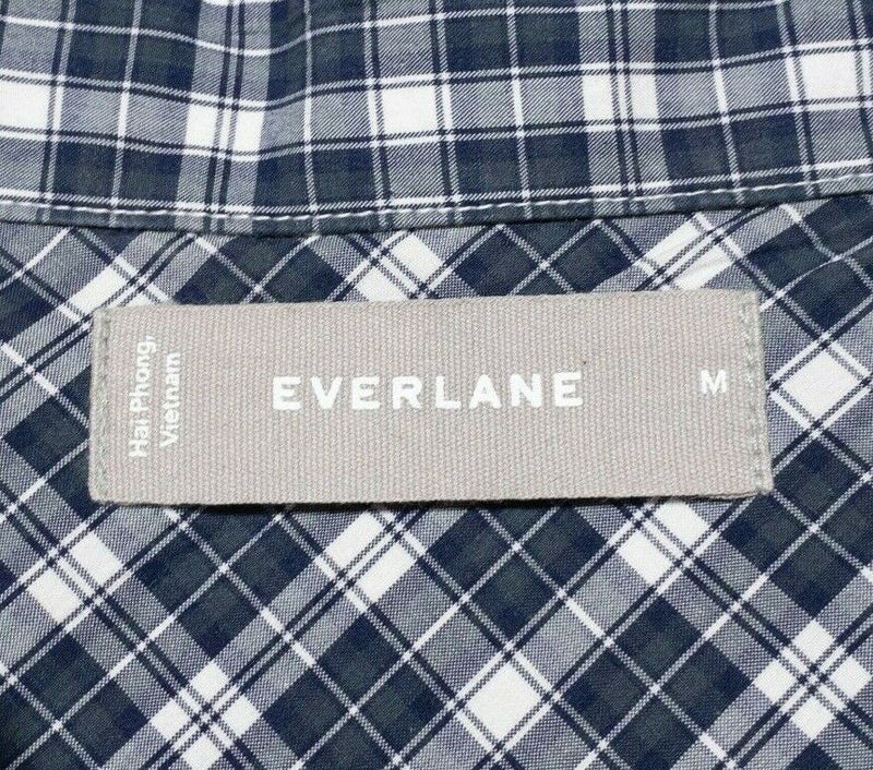 Everlane Shirt Men's Medium Button-Down Blue Plaid Long Sleeve Casual