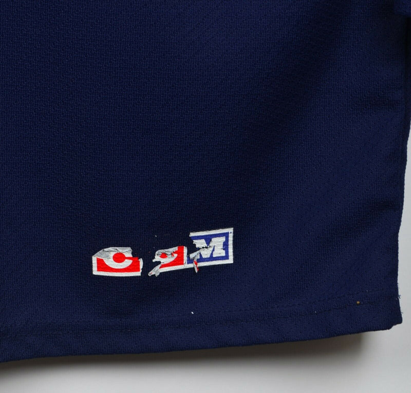 Team USA Hockey Men's XL CCM Maska Air-Knit Navy Blue Flag Mesh Hockey Jersey