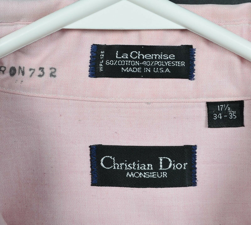 Christian Dior Monsieur Men's 17.5 34-35 Light Pink La Chemise Button-Down Shirt