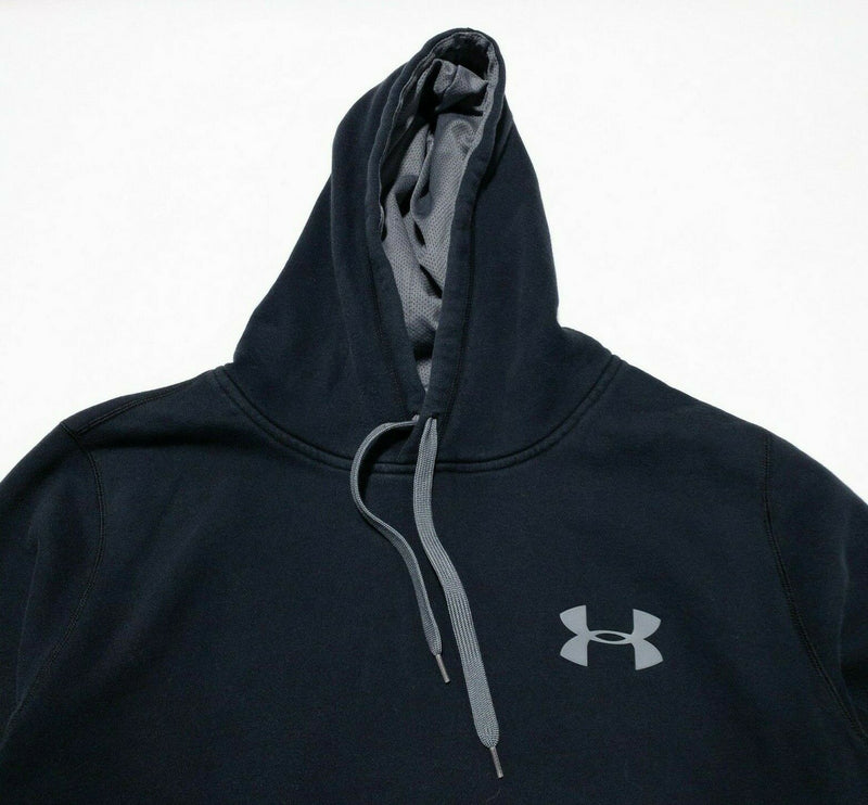 Under armour Men's 2XL Loose Pullover Hoodie Solid Black UA Logo